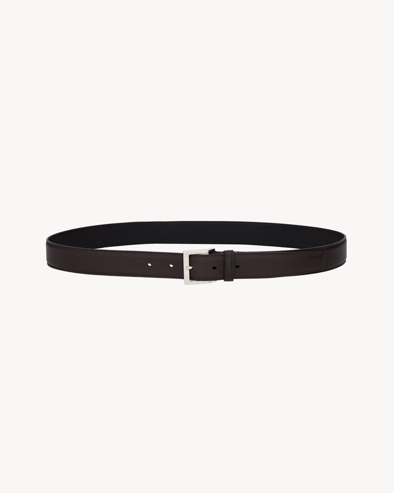 SAINT LAURENT VADIM BELT IN GRAINED LEATHER outlook