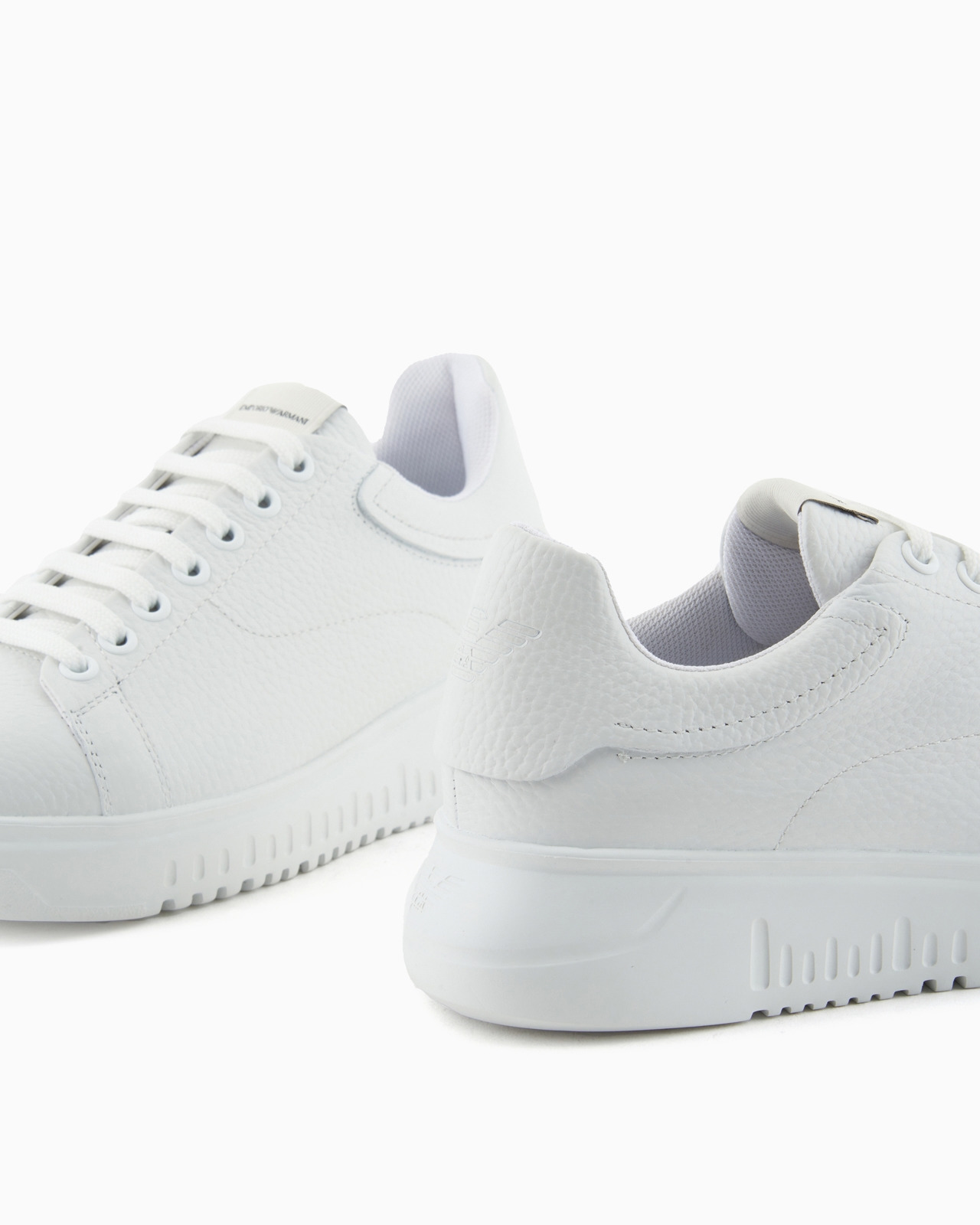 Tumbled leather sneakers - 5