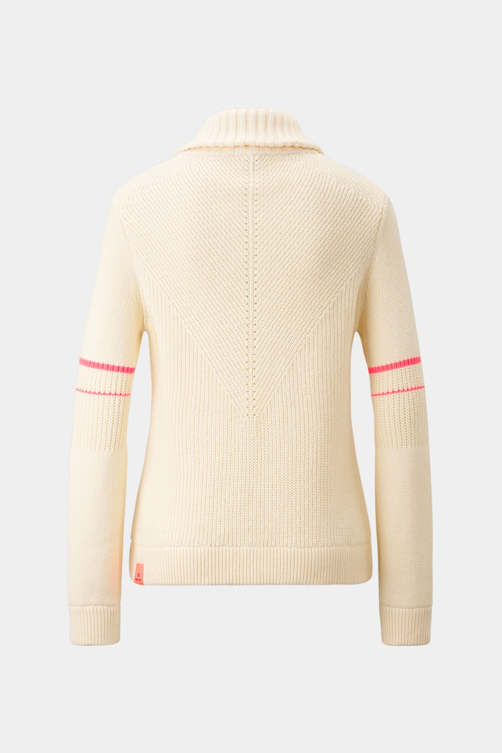 Iva knit jacket in Off-white/Pink - 2