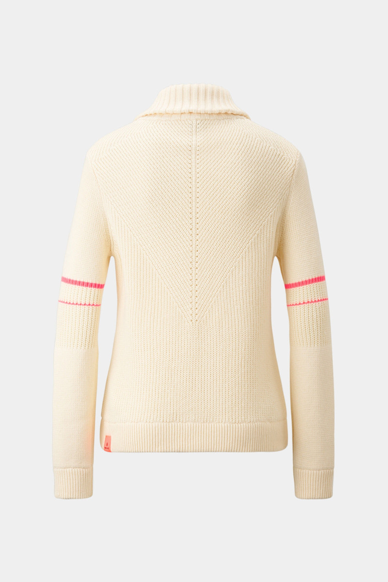 BOGNER Iva knit jacket in Off-white/Pink outlook