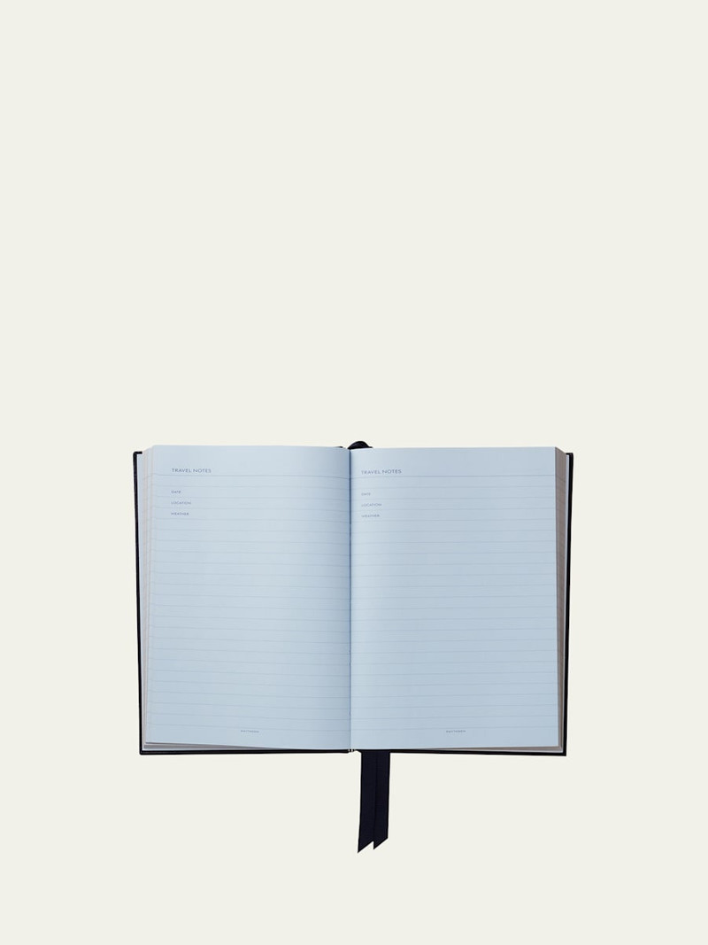 Smythson "Off the Beaten Track" Soho Travel Journal in Panama Leather outlook