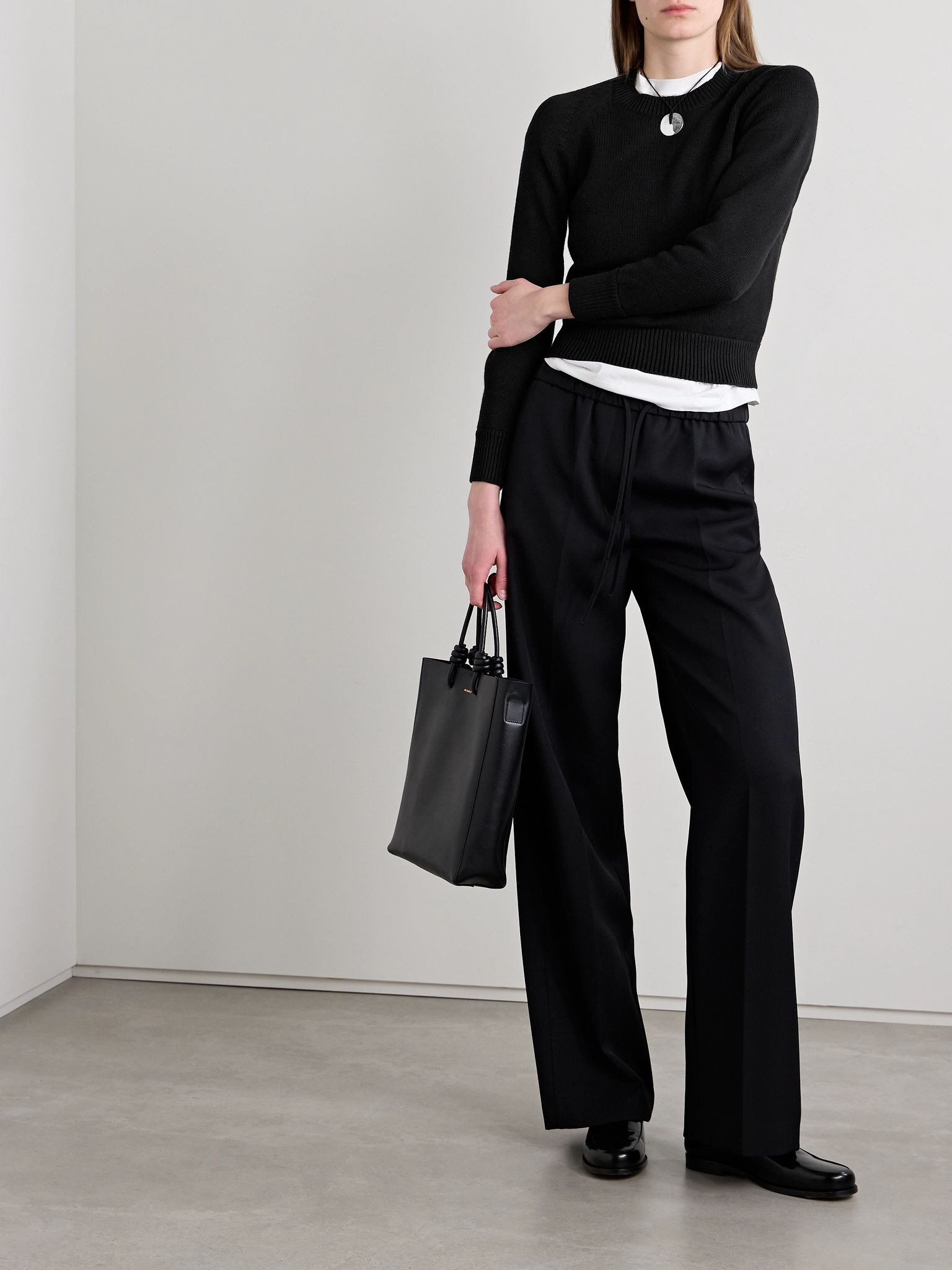 Cotton-blend sweater Black - 2