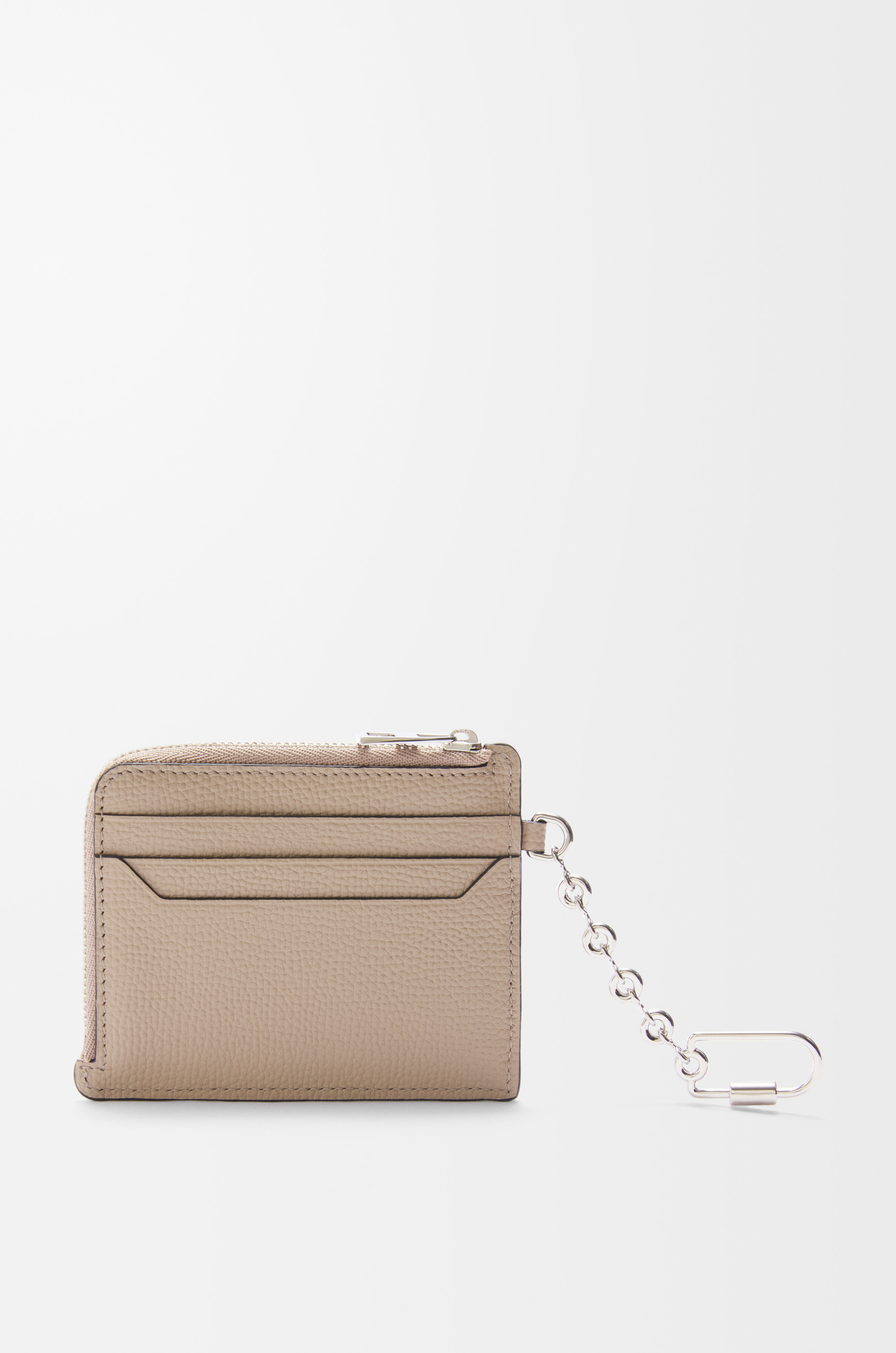 Anagram square coin cardholder in pebble grained calfskin - 2