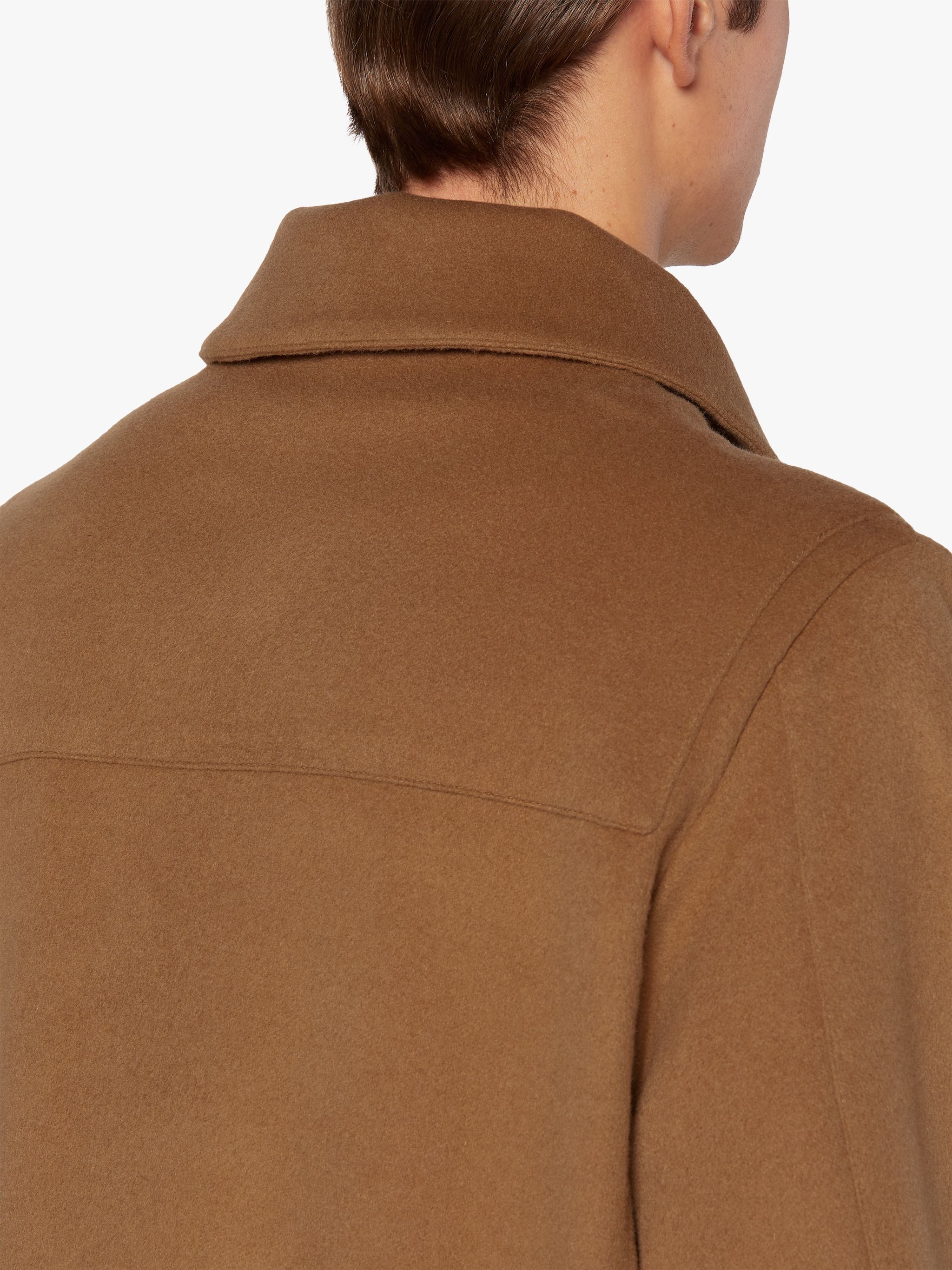 RAVENNA BEIGE WOOL & CASHMERE DUFFLE COAT | GMF-305 - 5