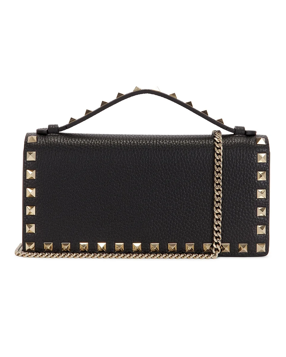 Rockstud Wallet With Strap - 1