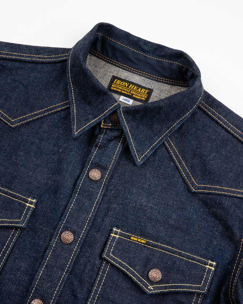18OZ VINTAGE SELVEDGE DENIM CPO SHIRT - INDIGO 6