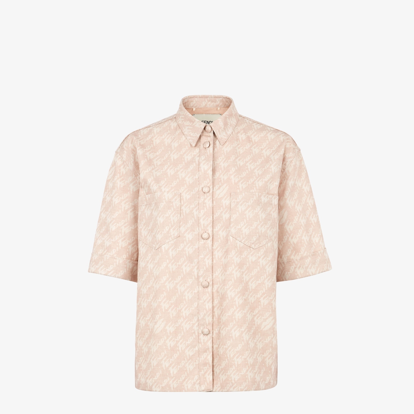 Pink chambray shirt - 1