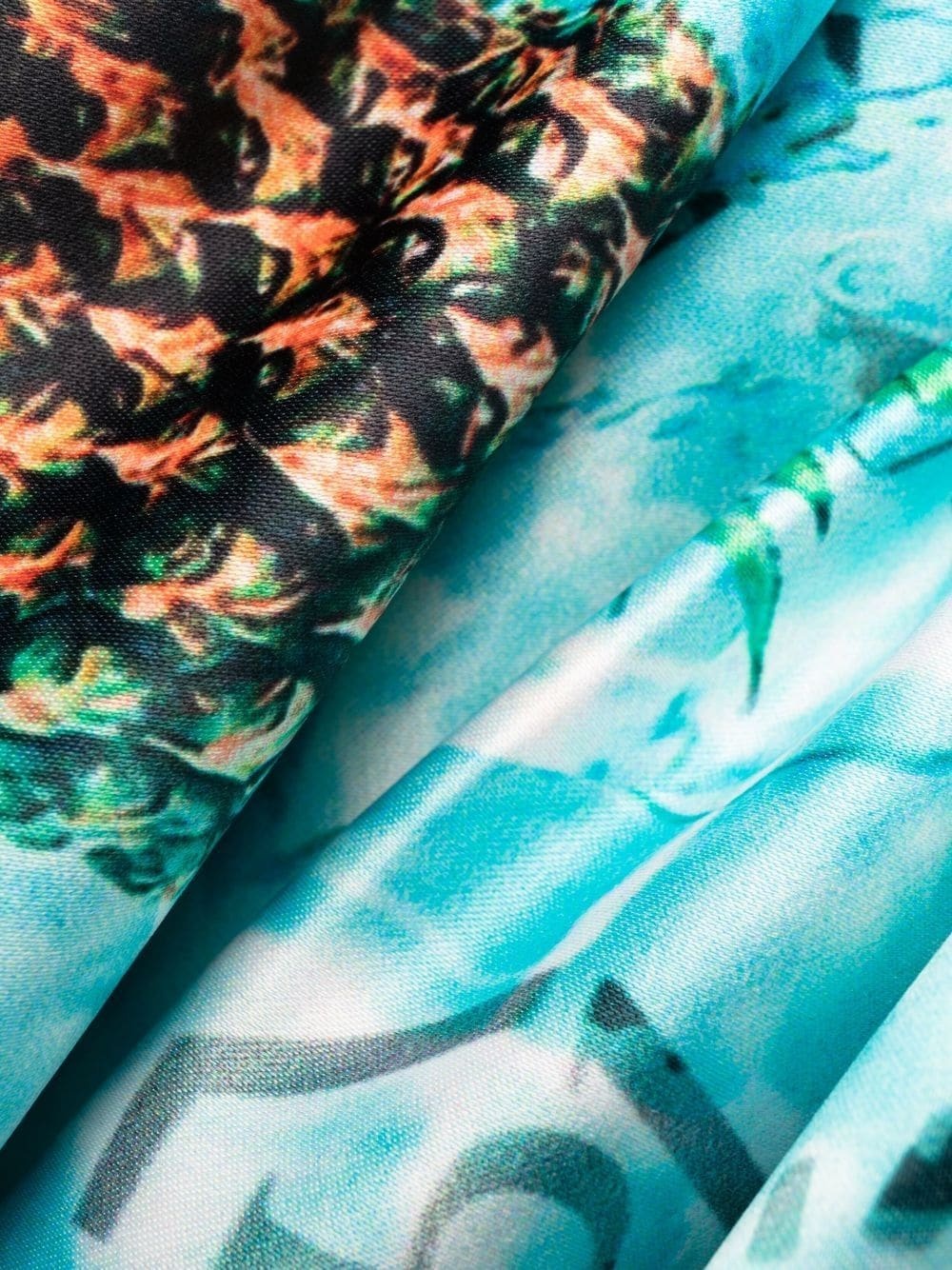 Duchesse pineapple skies-print mini dress - 6