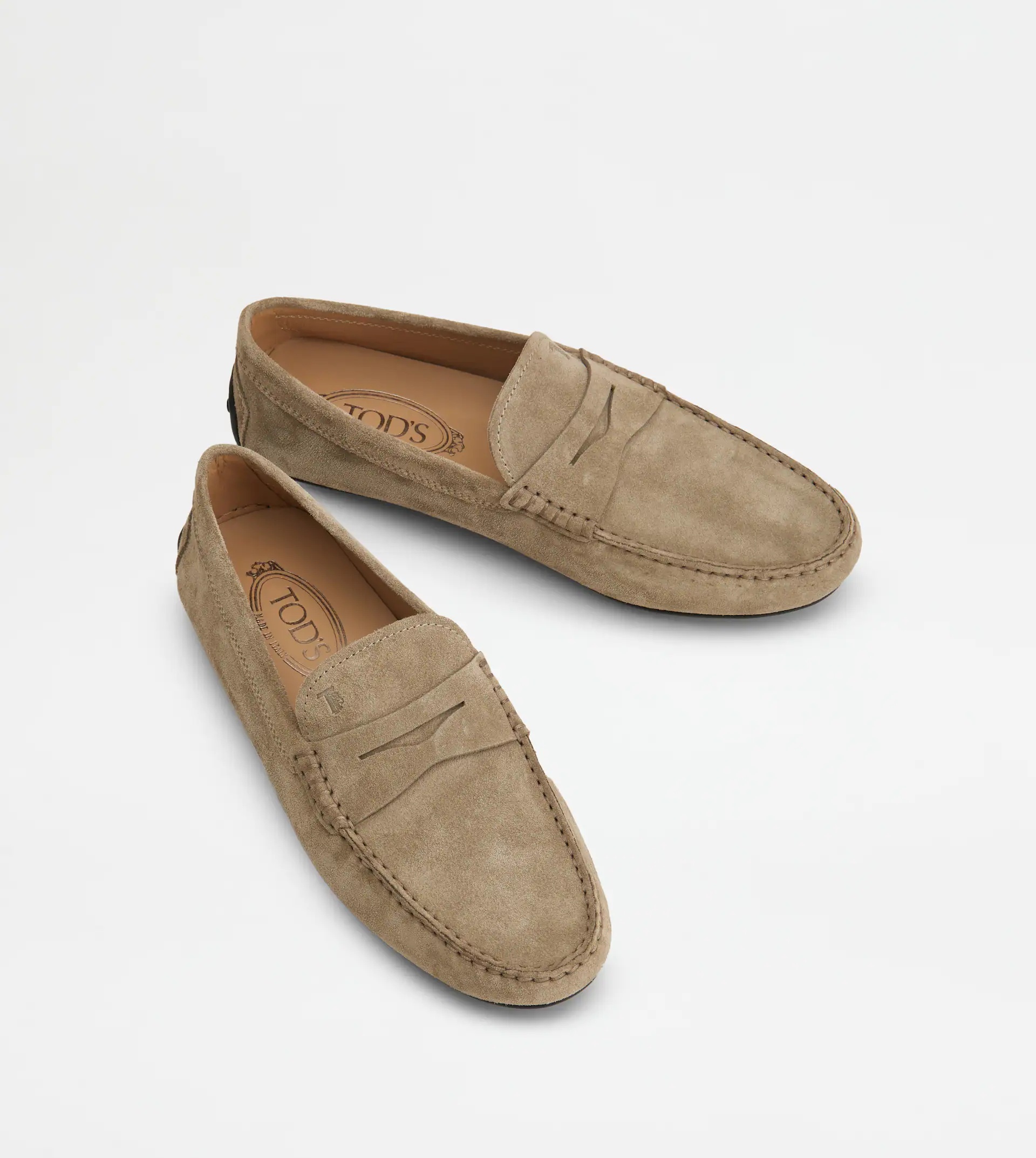 CITY GOMMINO DRIVING SHOES IN SUEDE - BEIGE - 2