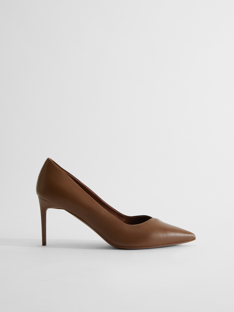PHYLLIS Nappa leather court shoes 1