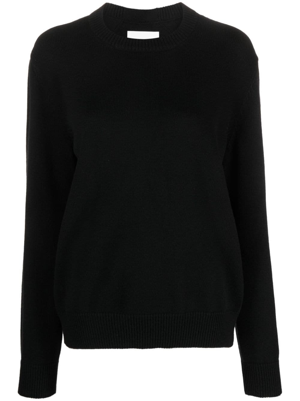 crew-neck cashmere-blend jumper - 1