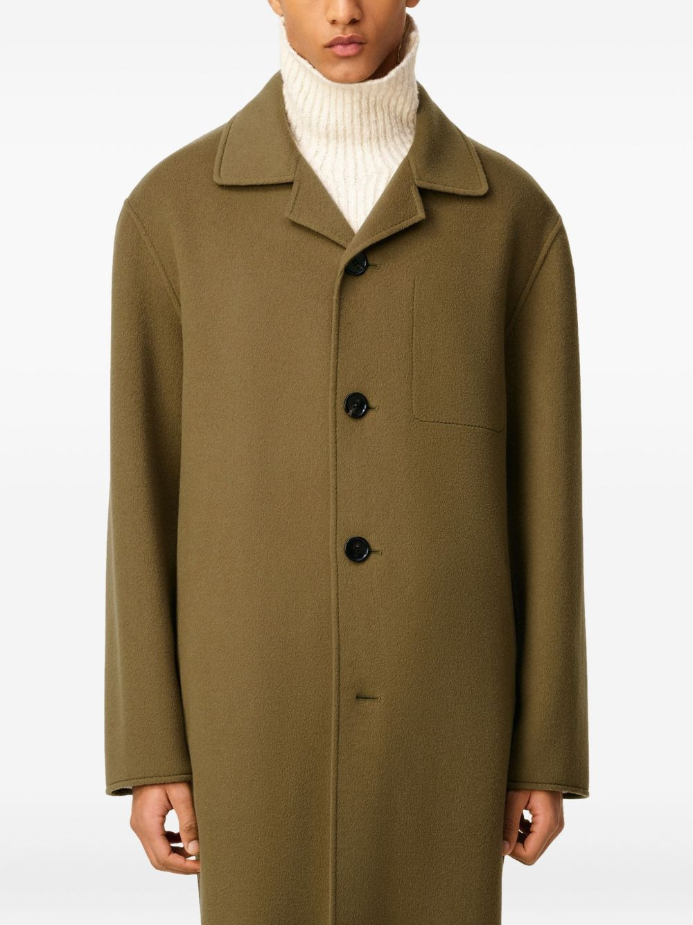 four-button single breasted coat - 5