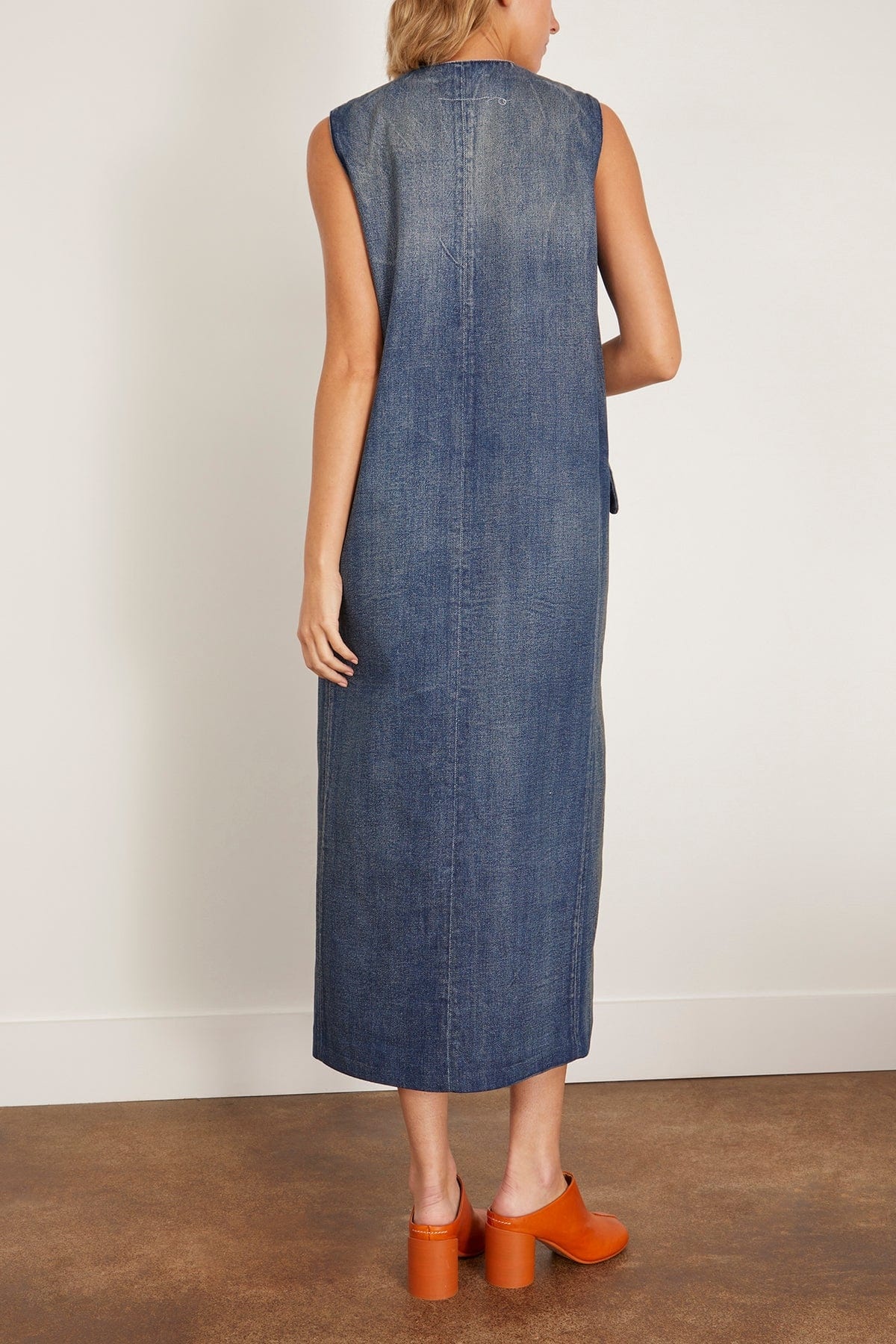 Maxi Dress in Denim Blue - 4
