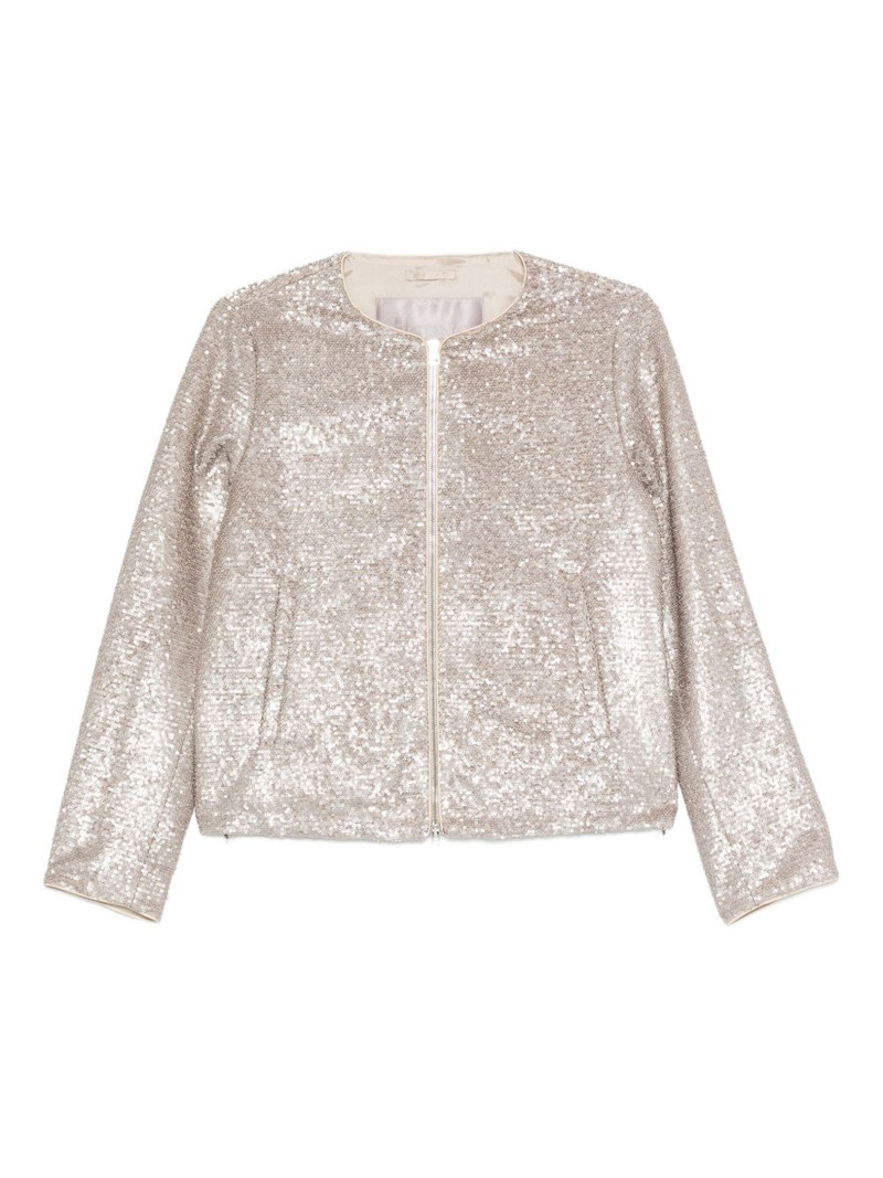 sequinned zip-up jacket 1