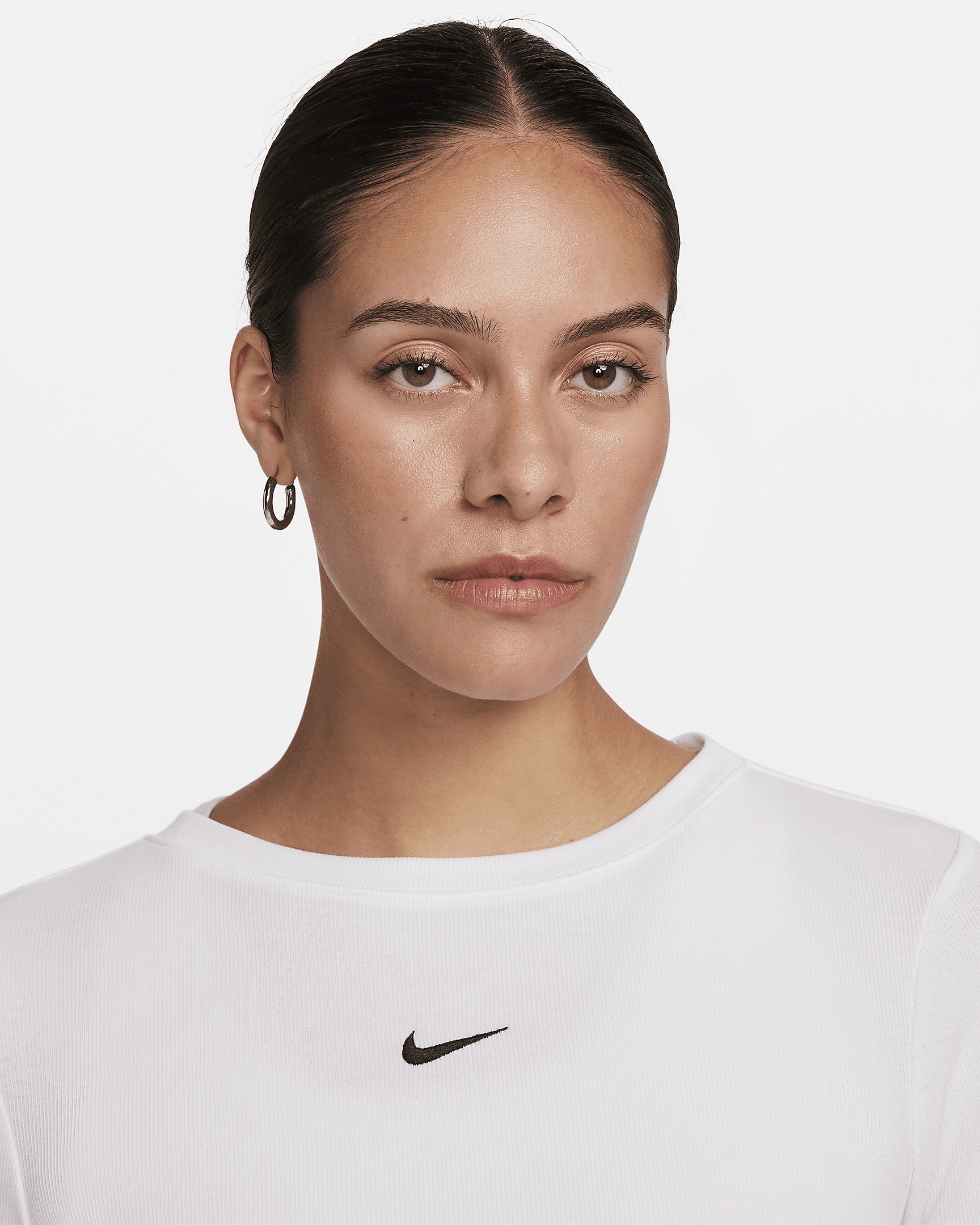 Nike Sportswear Essential Women's Ribbed Long-Sleeve Mod Crop Top - 3