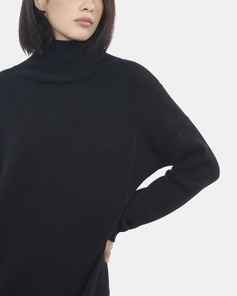 SHORT BLACK CASHMERE SWEATER DRESS 6
