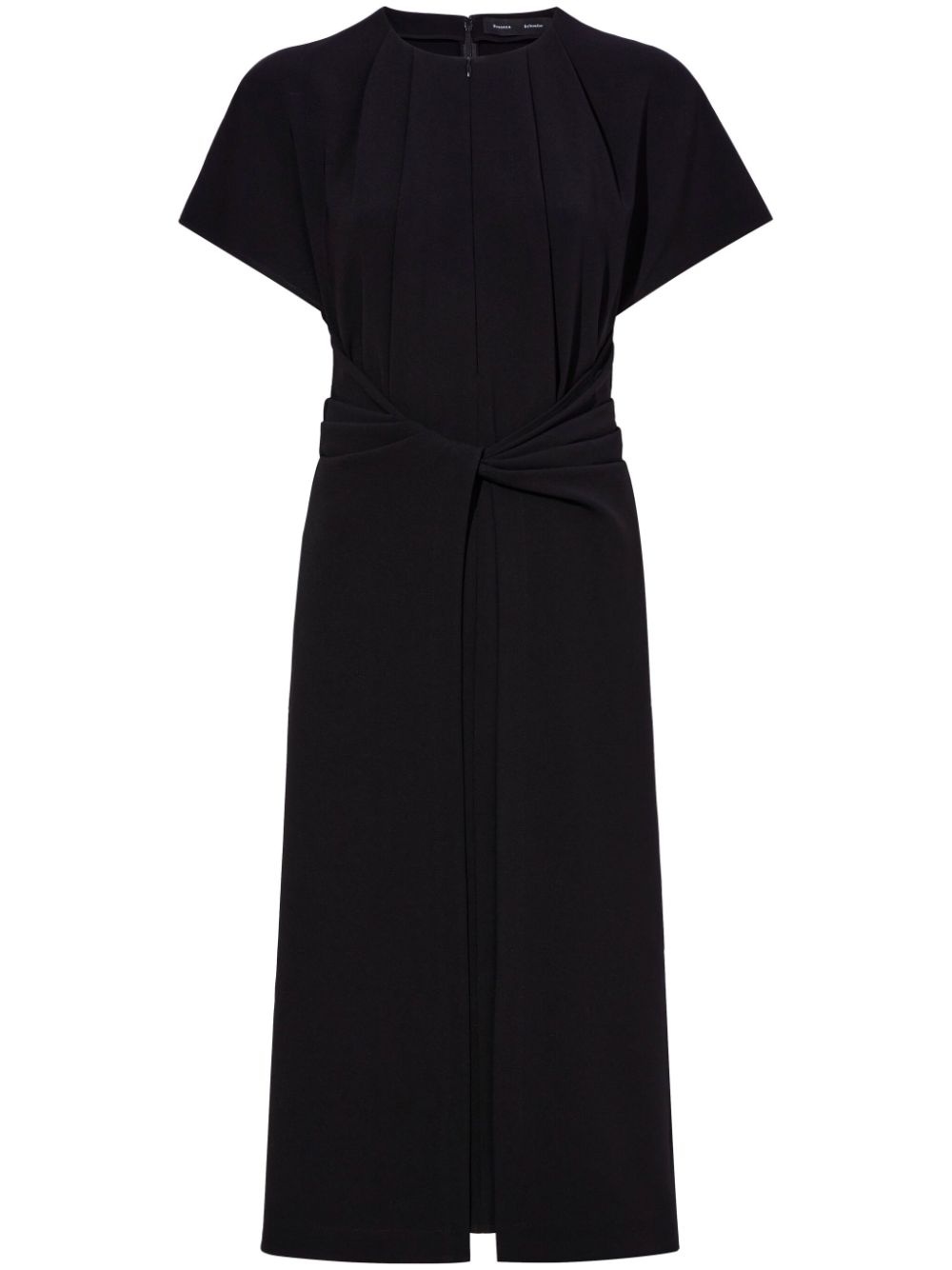 Julie twist-detail crepe midi dress - 1