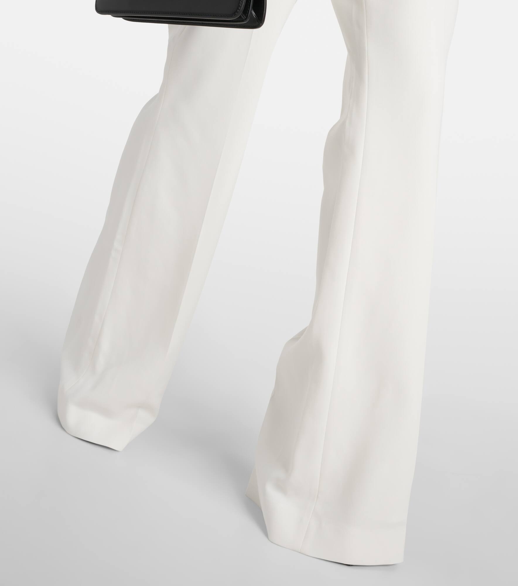 High-rise crêpe flared pants - 5