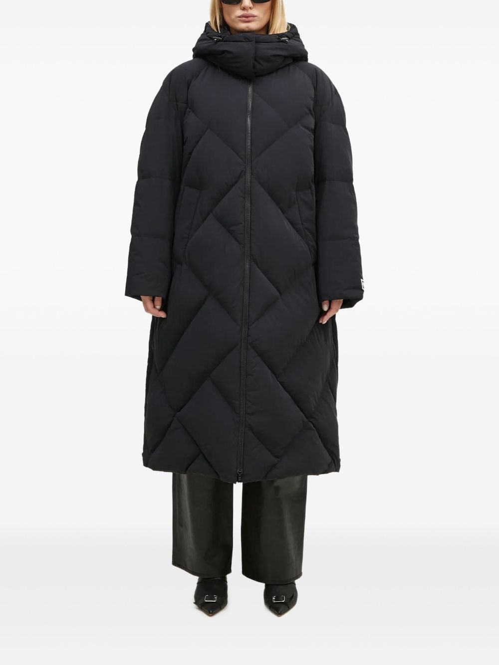 Weave long down coat - 3