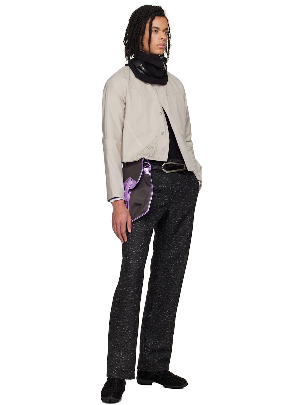 Gray & Purple Solva Bag - 4