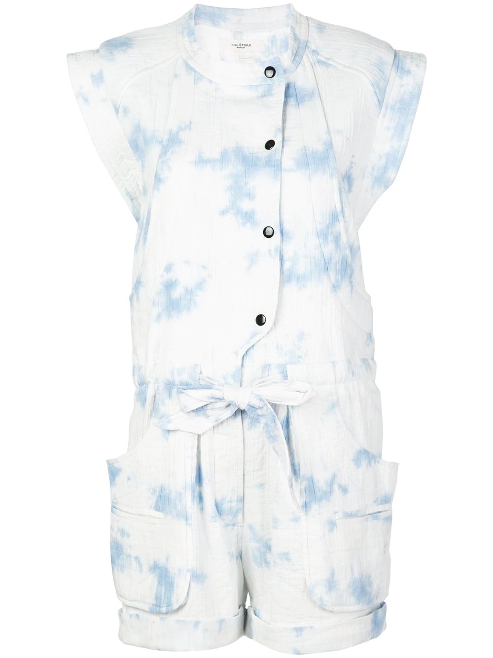 tie dye sky print playsuit - 1