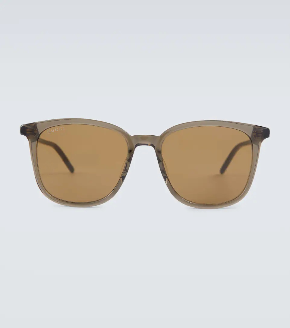 Square-frame acetate sunglasses - 1