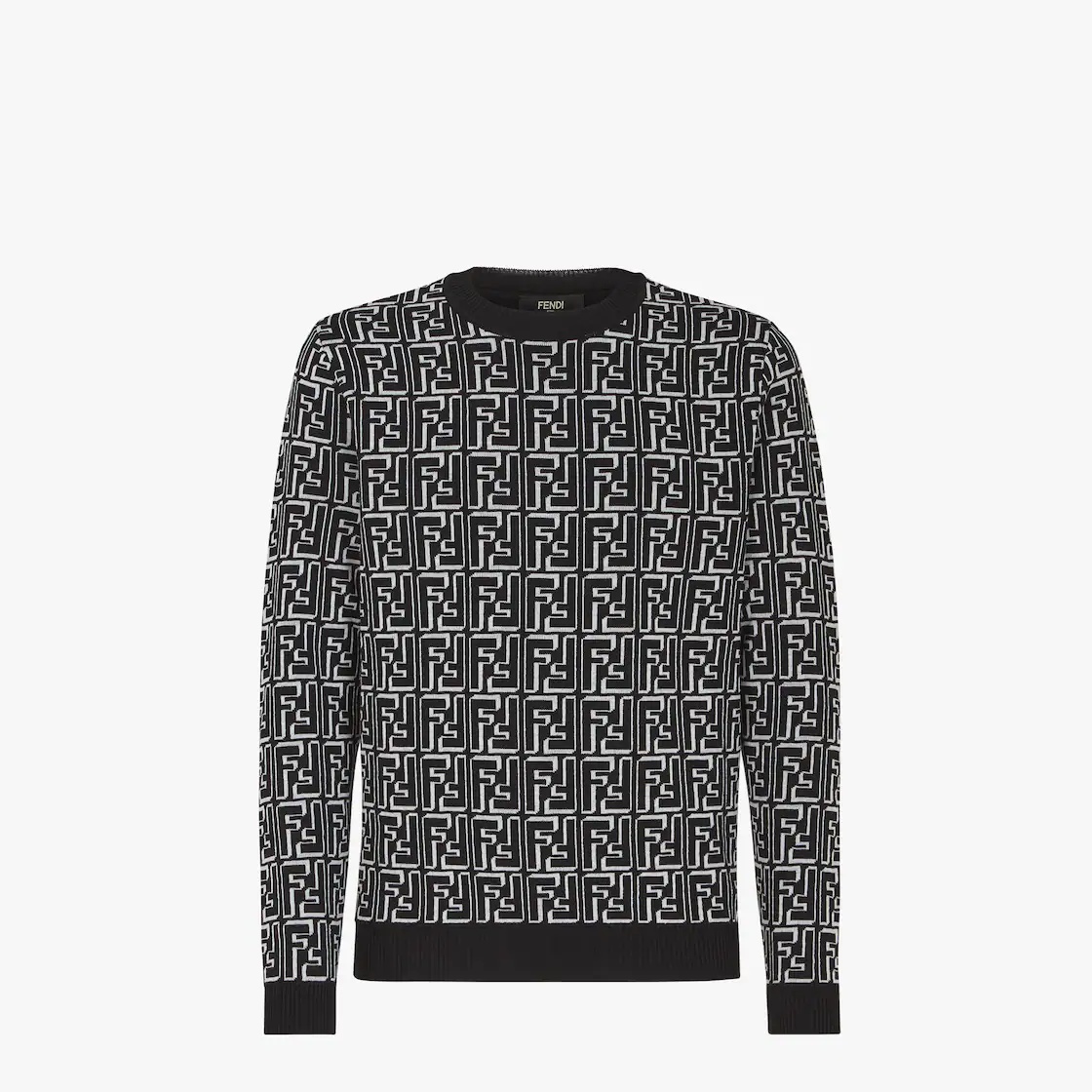 Black wool pullover - 1