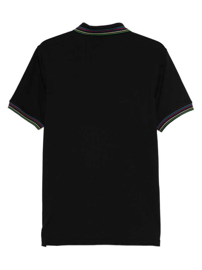 Paul Smith striped collar polo shirt outlook
