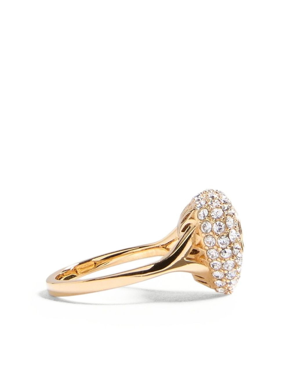 Coeur Royal crystal-embellished heart ring - 5