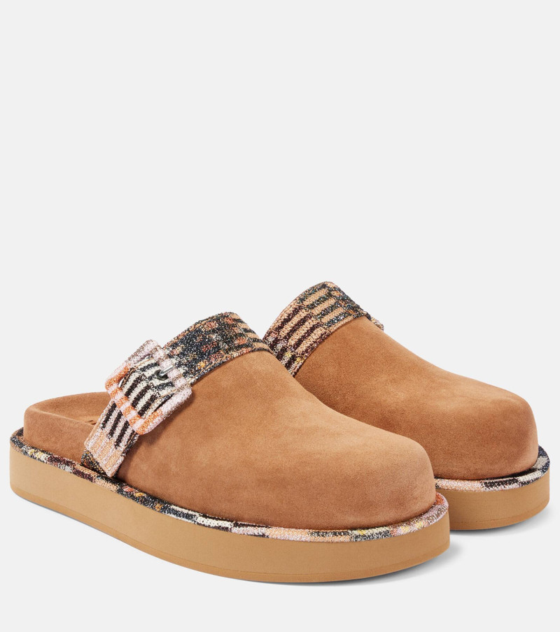 Suede clogs - 1