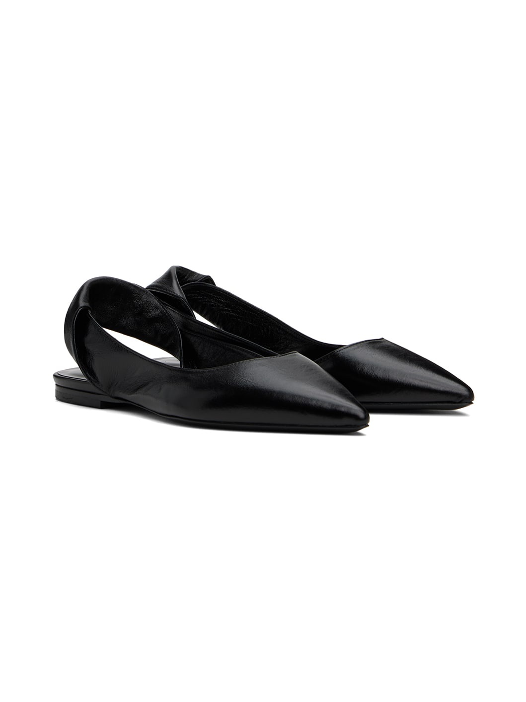 BY FAR Black Yasha Flats | REVERSIBLE
