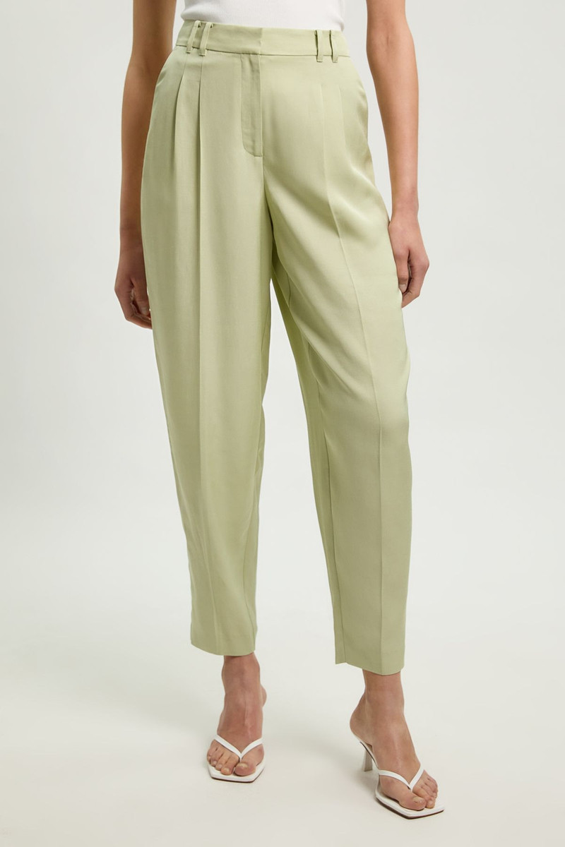 KAREN MILLEN Polished Linen Blend Tailored Trouser outlook