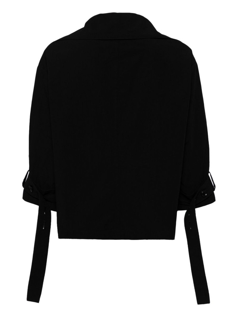 Y's wide-lapels cotton blazer outlook