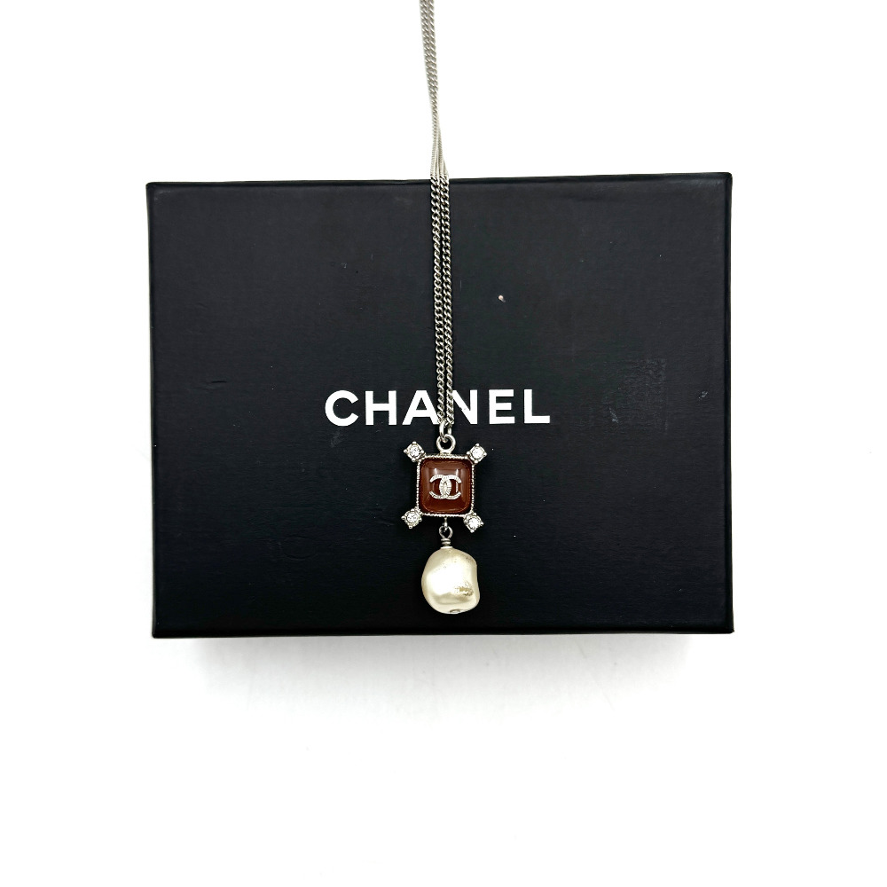 2014 - 2014 Chanel CC Logo Pearl Necklace - 6