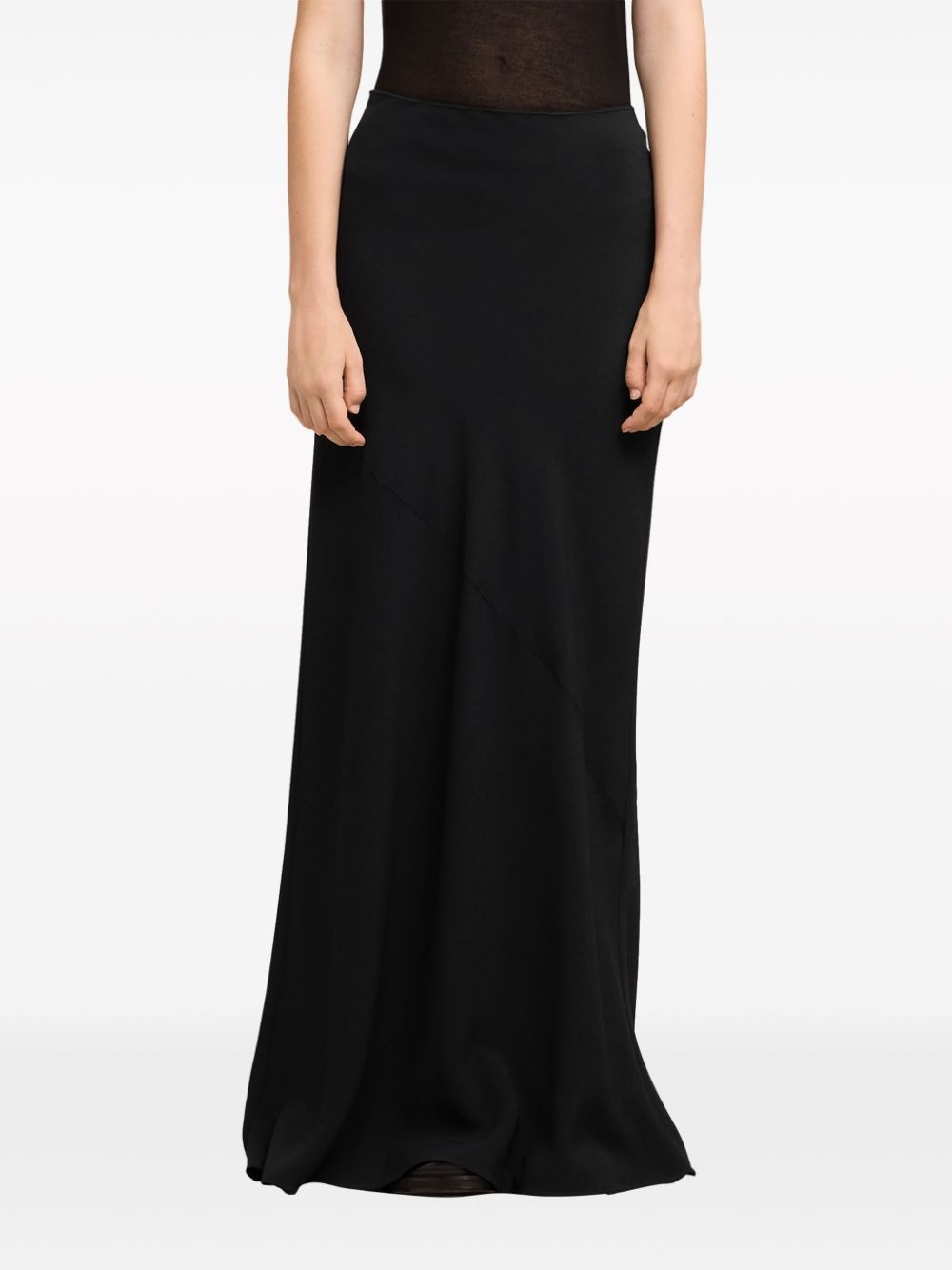 flared mid-rise maxi skirt - 5