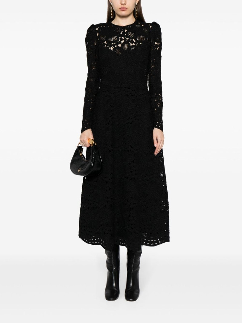 ELIE SAAB corded-lace midi dress outlook