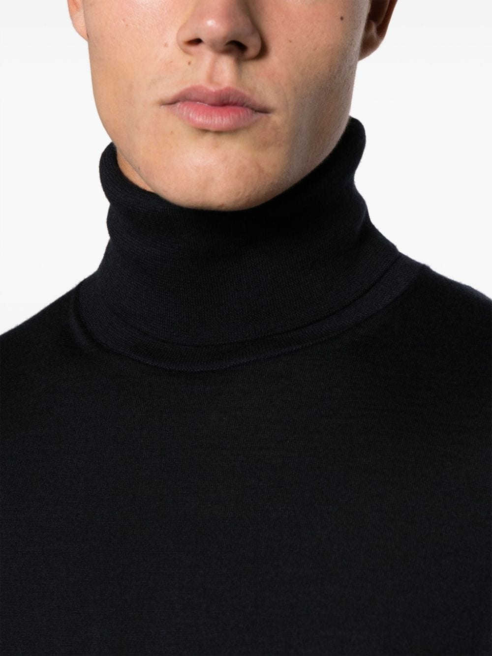 roll-neck cashmere jumper - 5