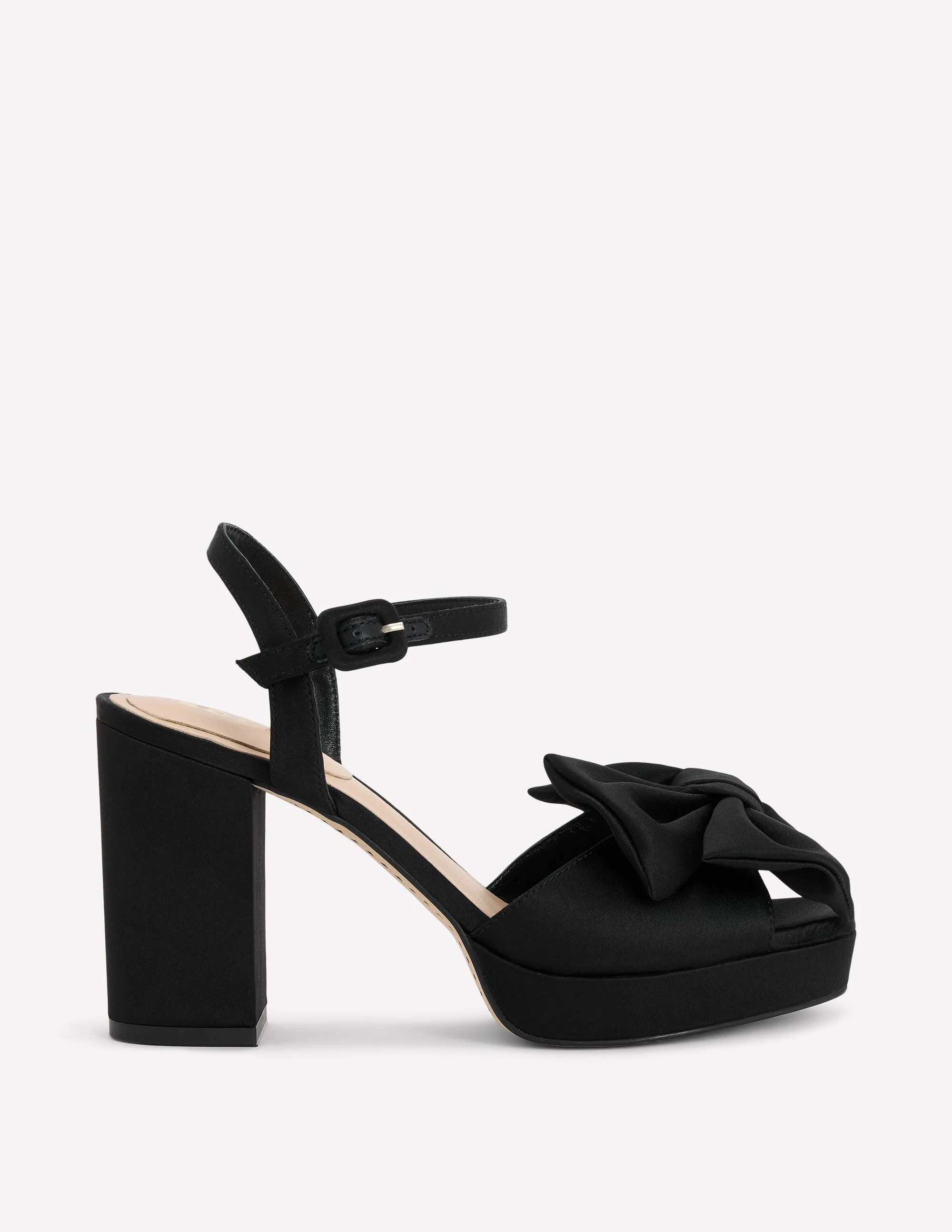 Bow Detail Platforms-Black - 1