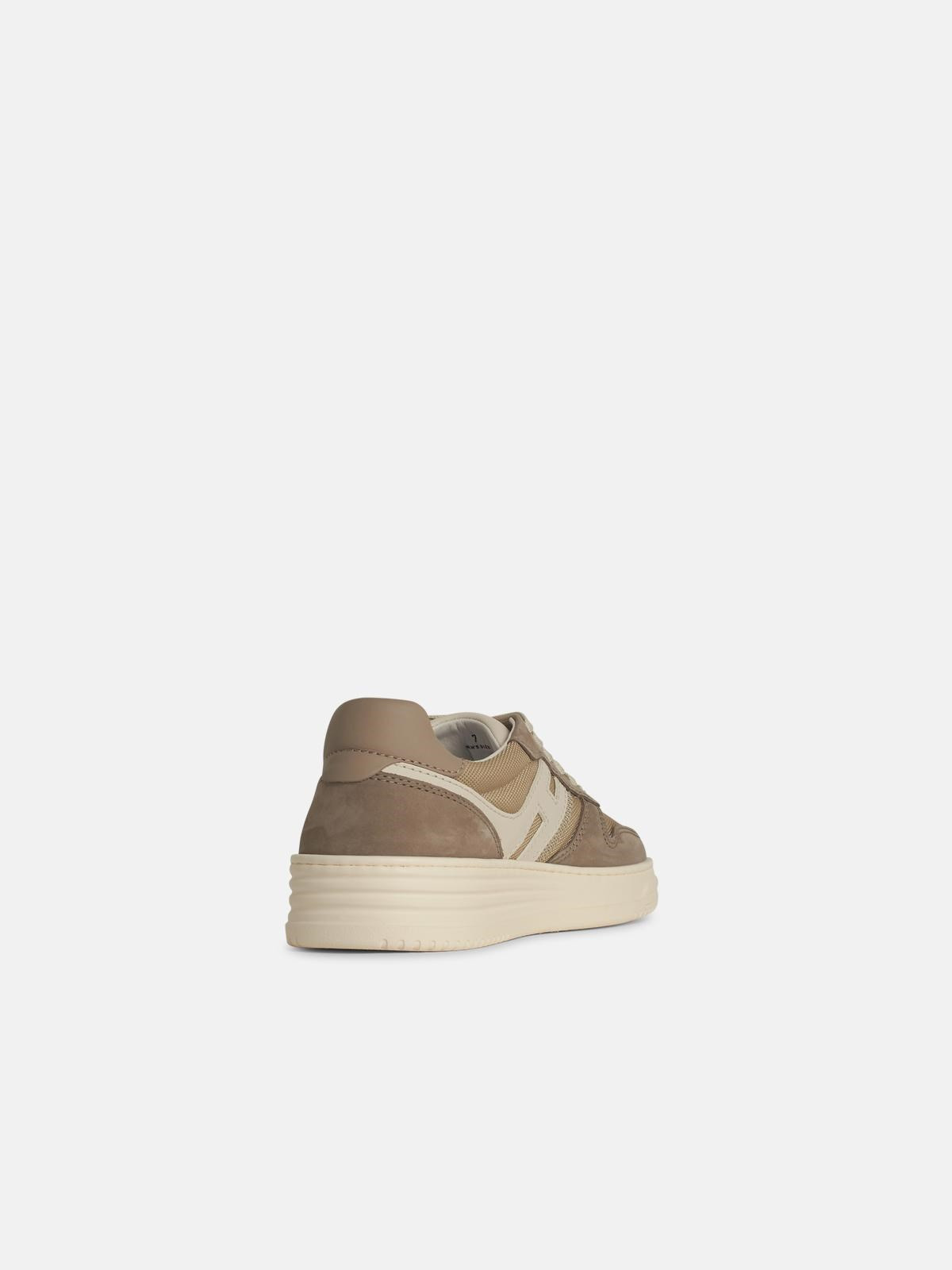 'H631' BEIGE FABRIC SNEAKERS - 3