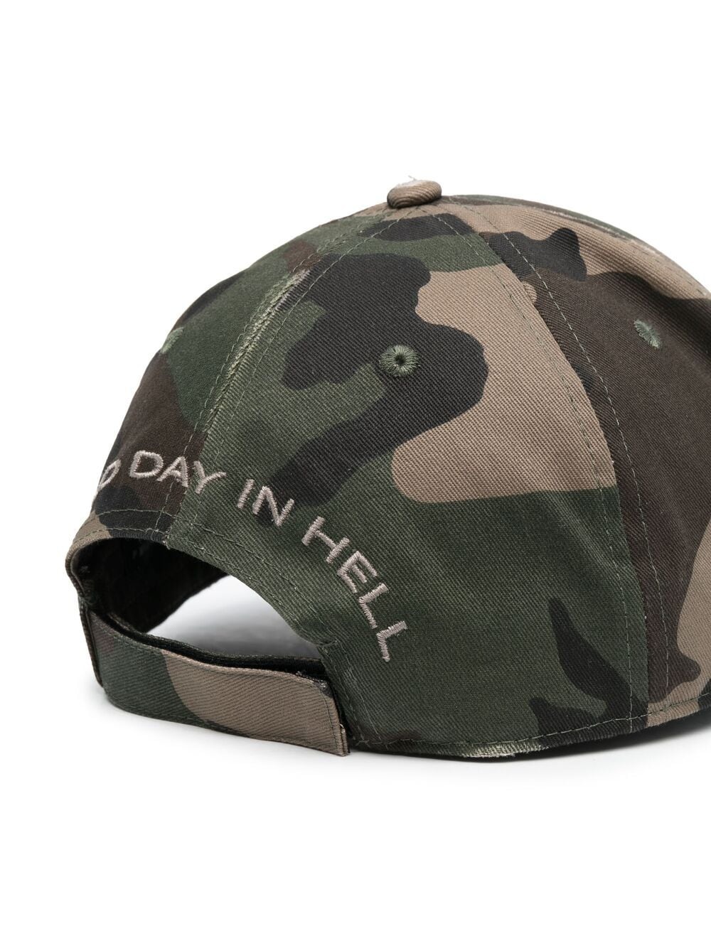 camouflage print baseball cap - 2