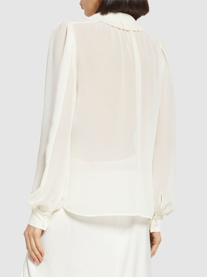 Georgette v-neck shirt - 3