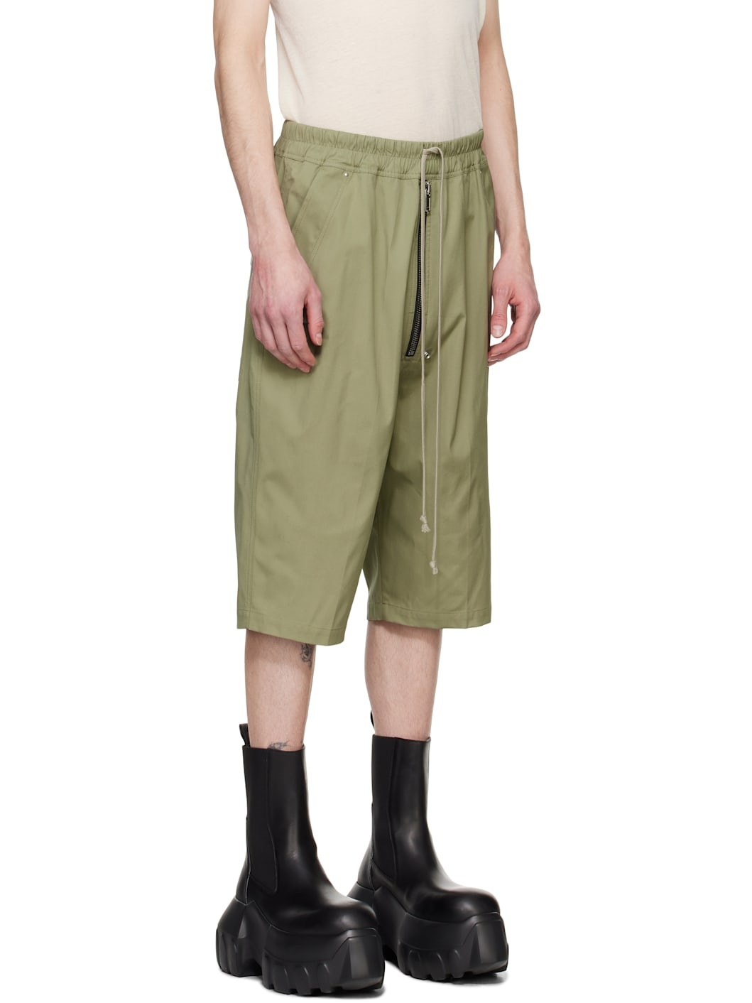 Green Hollywood Cargobela Shorts - 4