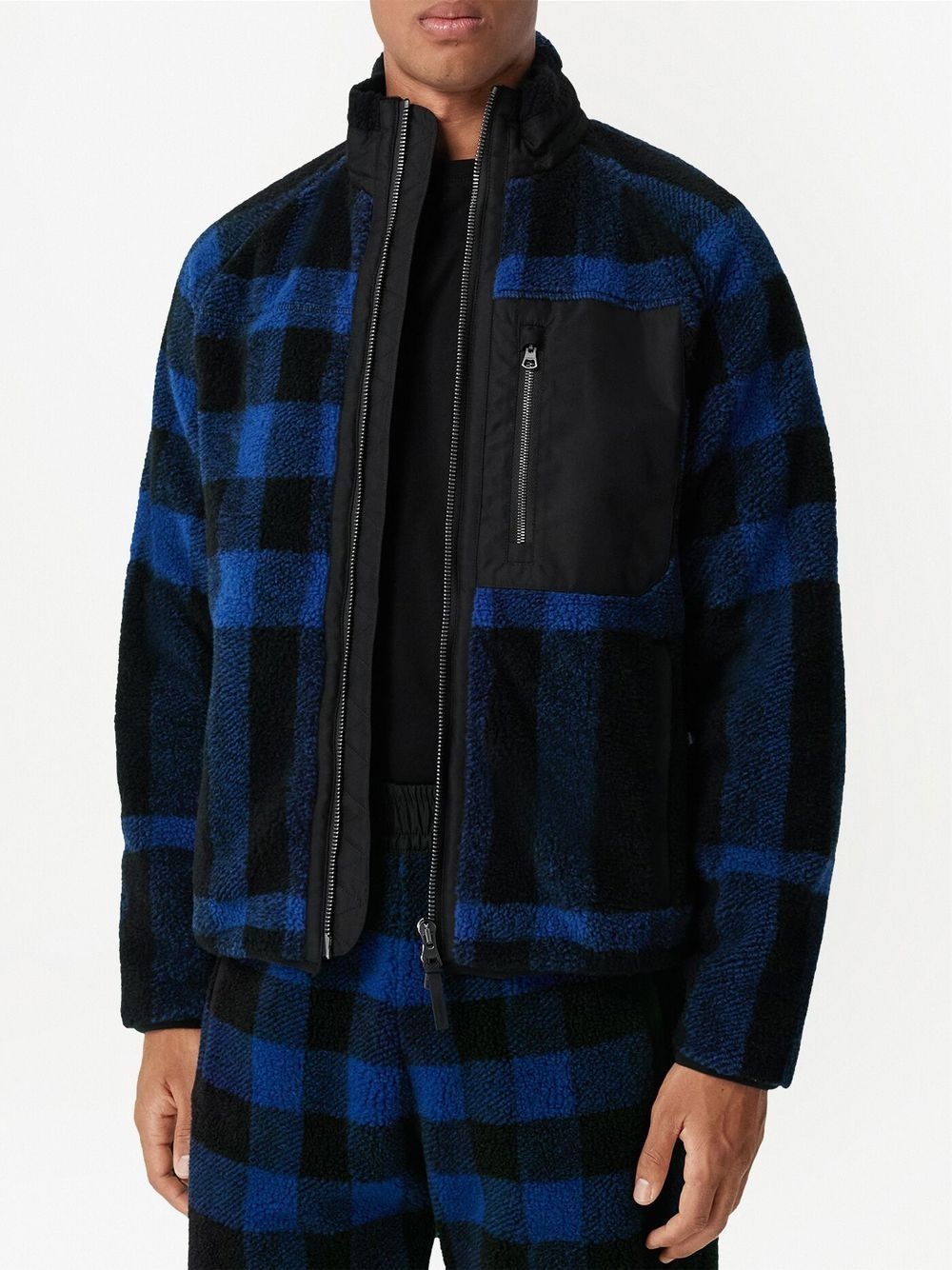 Exploded Check fleece jacket - 3