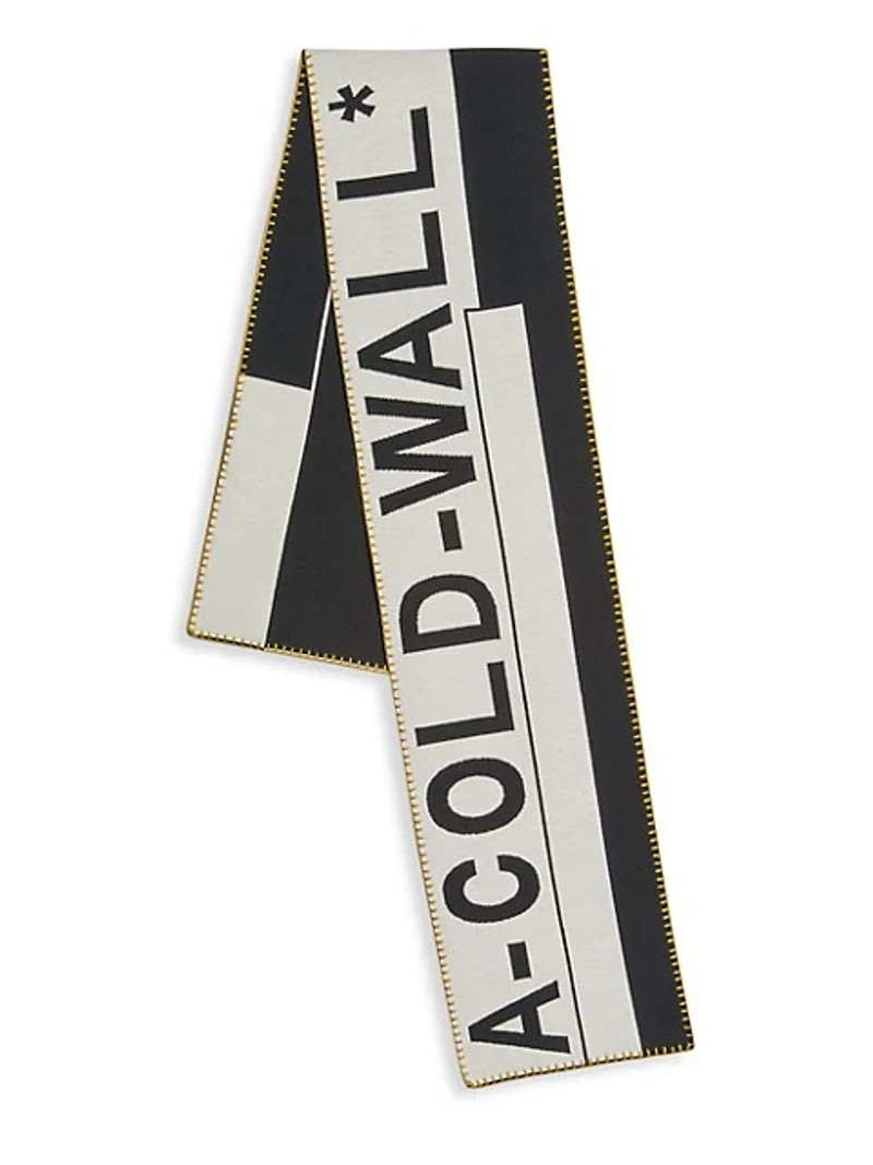 Large Logo Wool-Blend Scarf 1