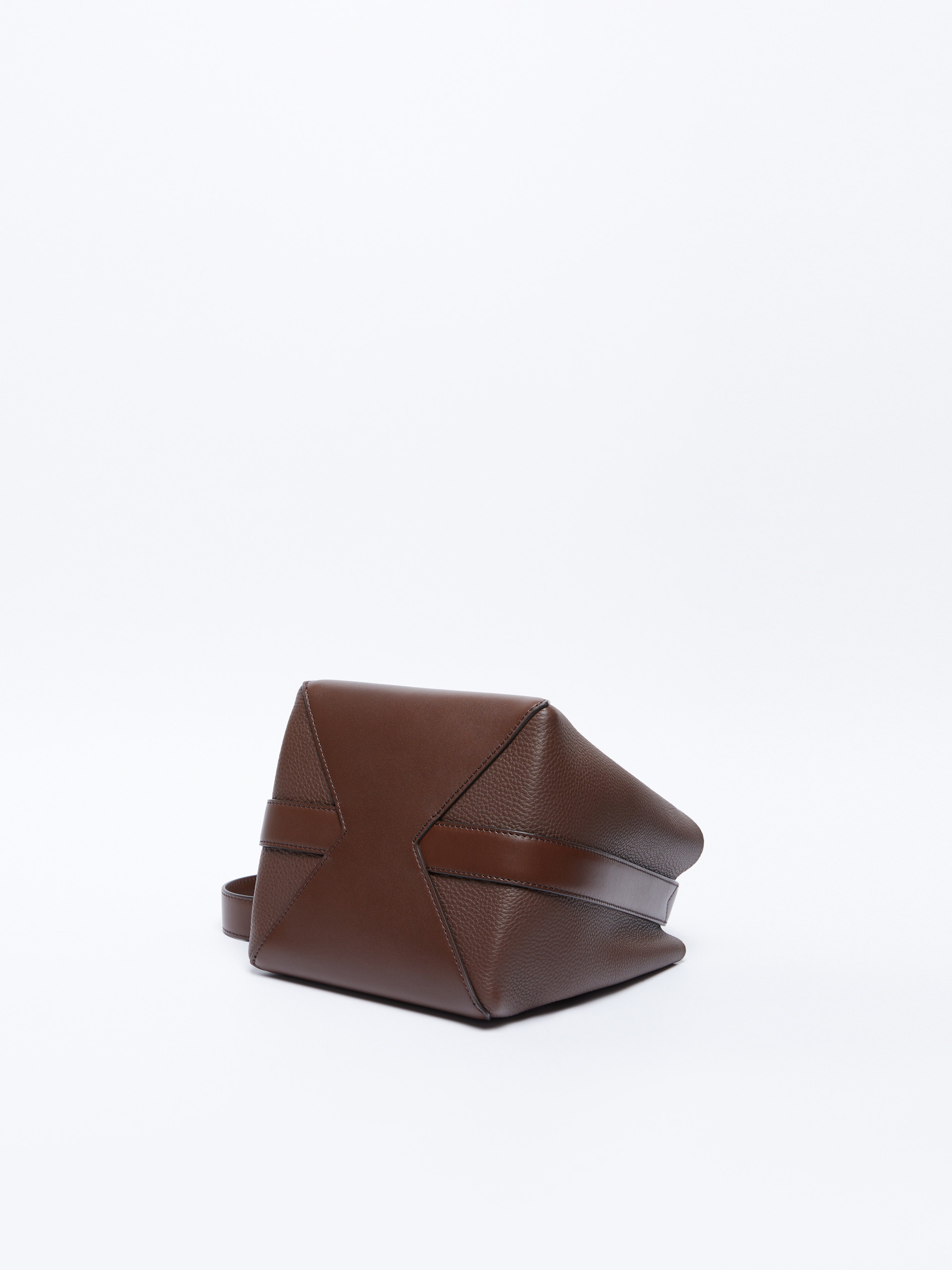 MMBUCKETS Small bucket bag in deer-print leather - 4