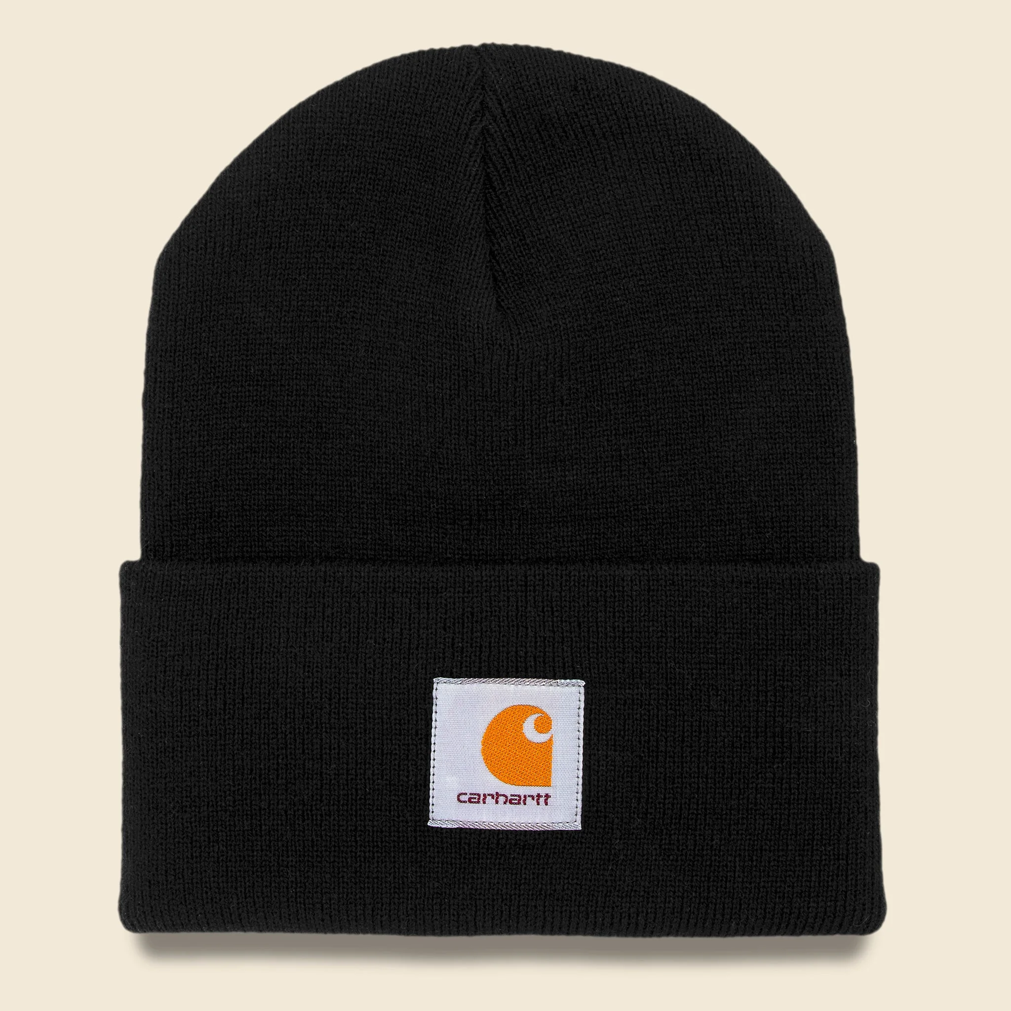 Acrylic Watch Hat - Black - 1