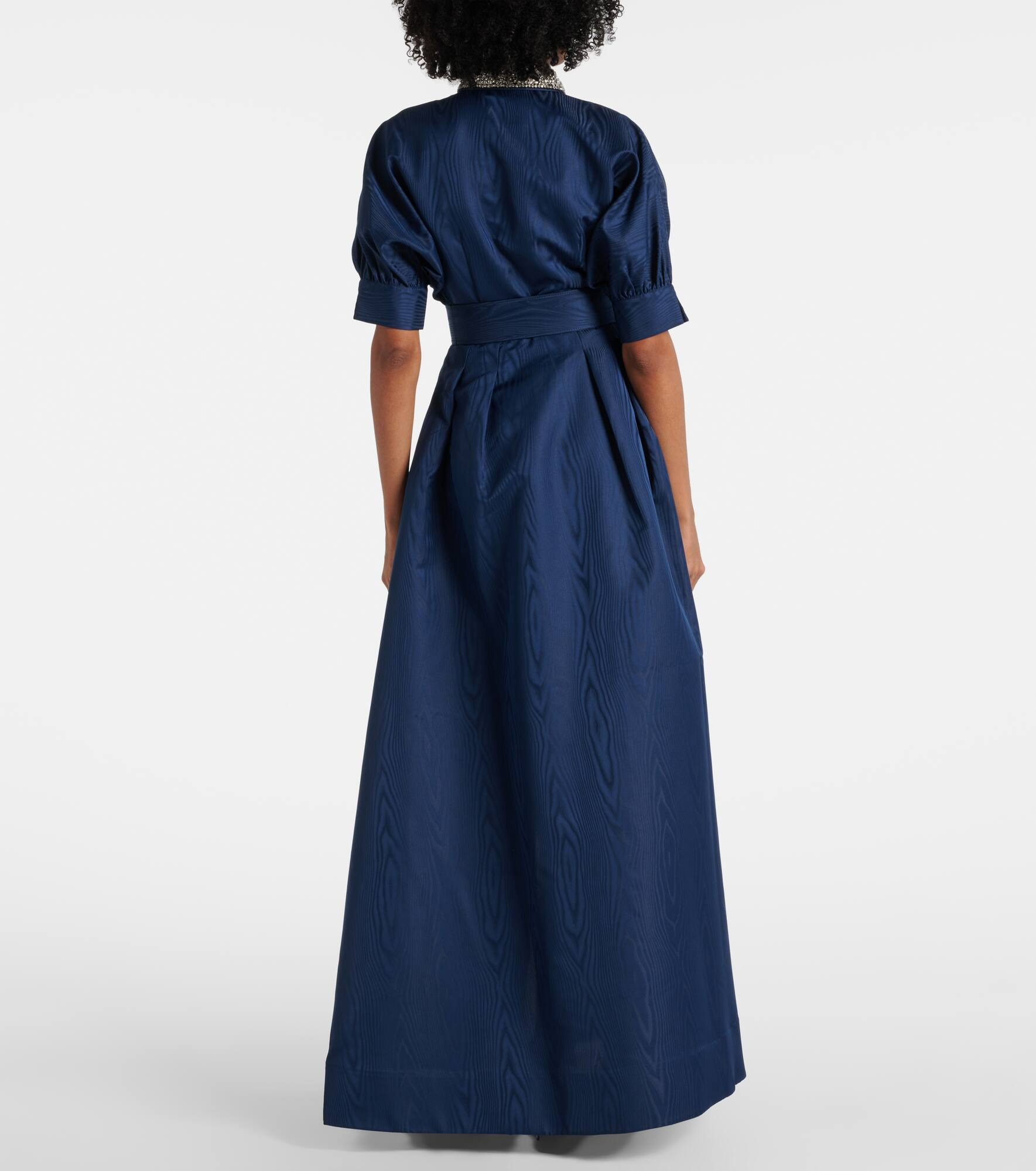 Cielo embellished silk shirt dress - 3