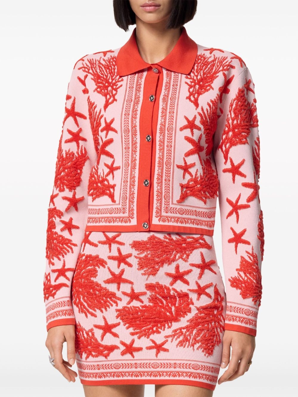 Barocco Sea polo cardigan - 3