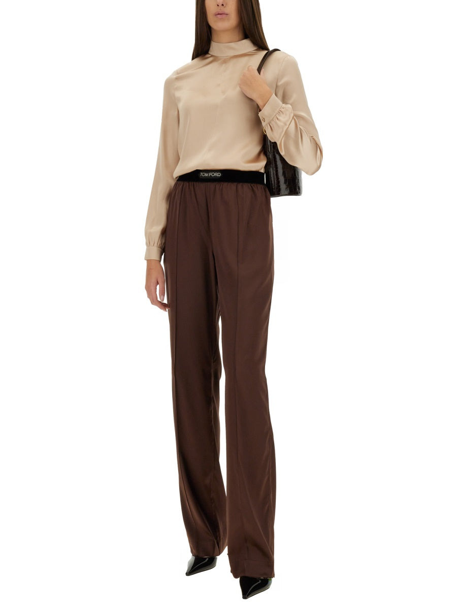 Tom Ford Women Satin Pants - 4