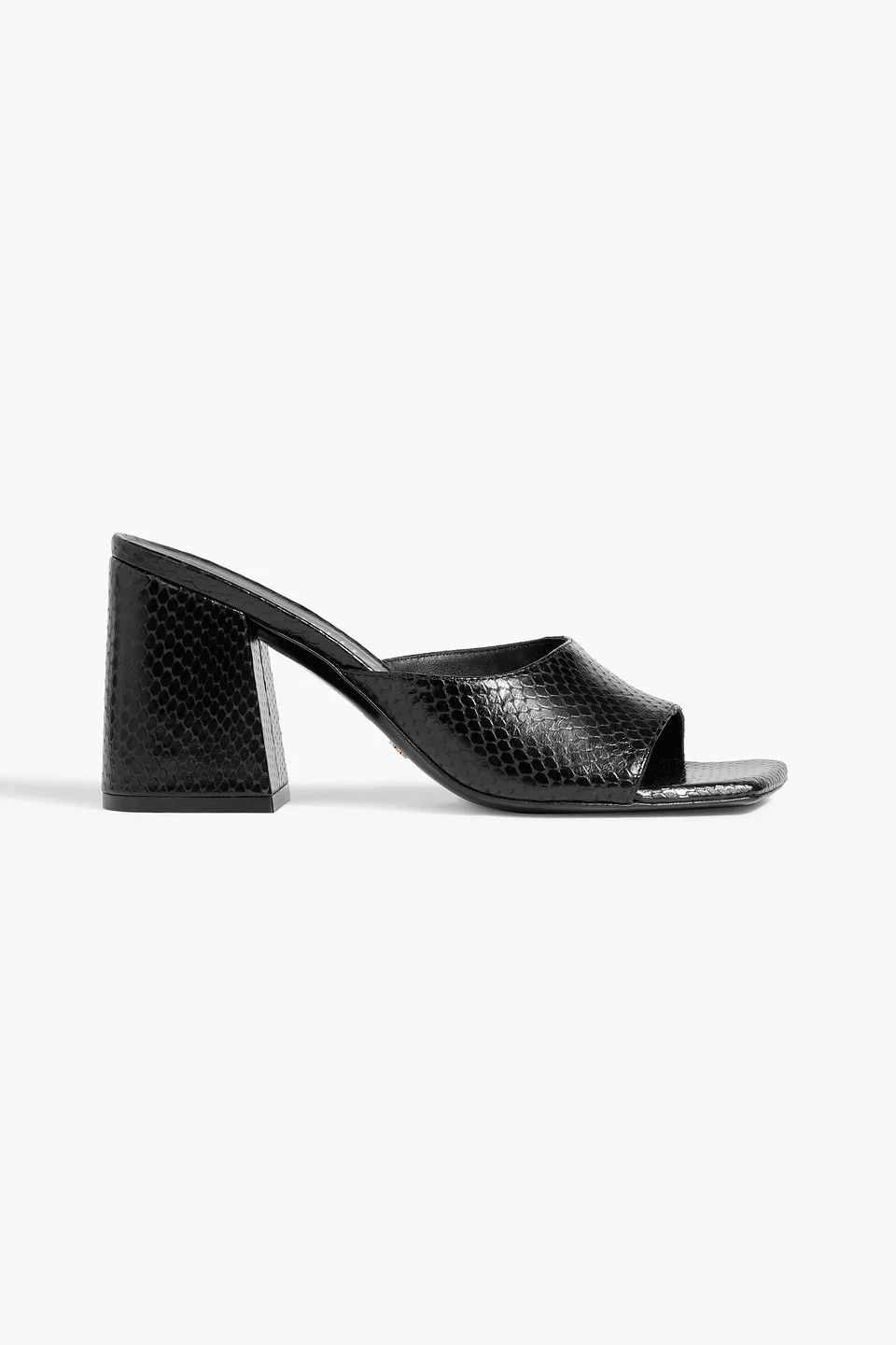 Tia 85 lizard-effect leather sandals - 1